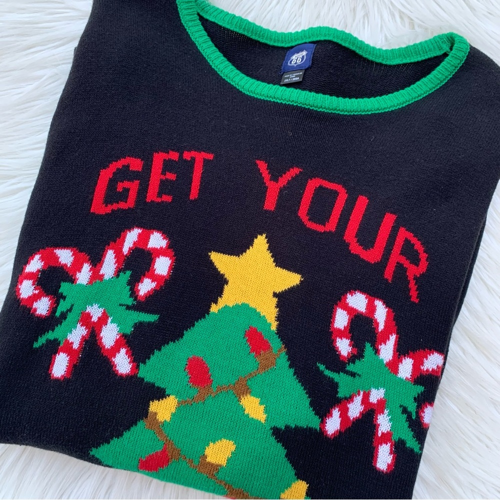 Route 66 Men’s Ugly Christmas Sweater “Get Your Jingle On” Size 2XLT